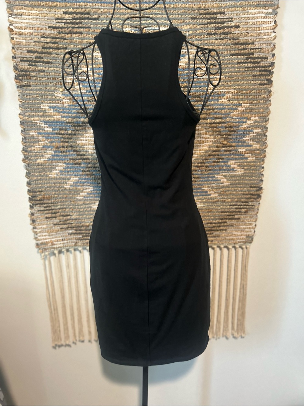 Express Black & White Geometric Bodycon Dress - Picture 6 of 10